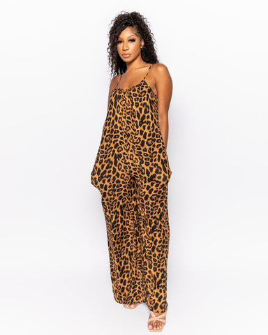 Hot Girl Jumpsuit (Cheetah)